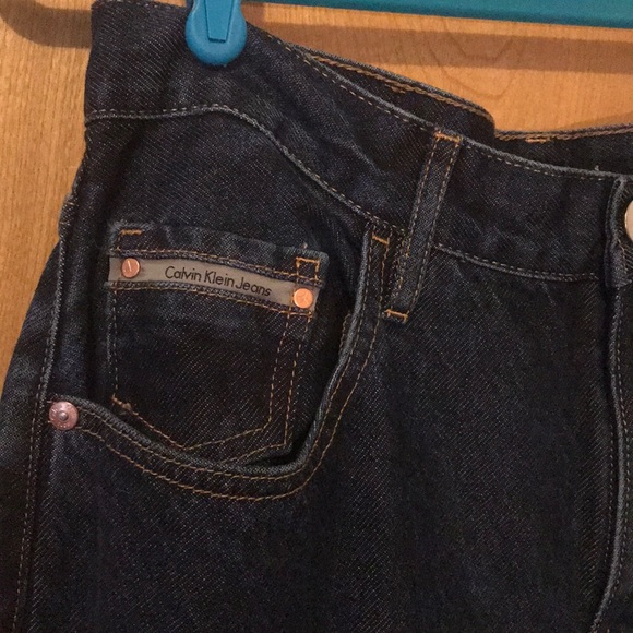 Calvin Klein extreme wide fringed jeans Sz 29x34 - Picture 4 of 8